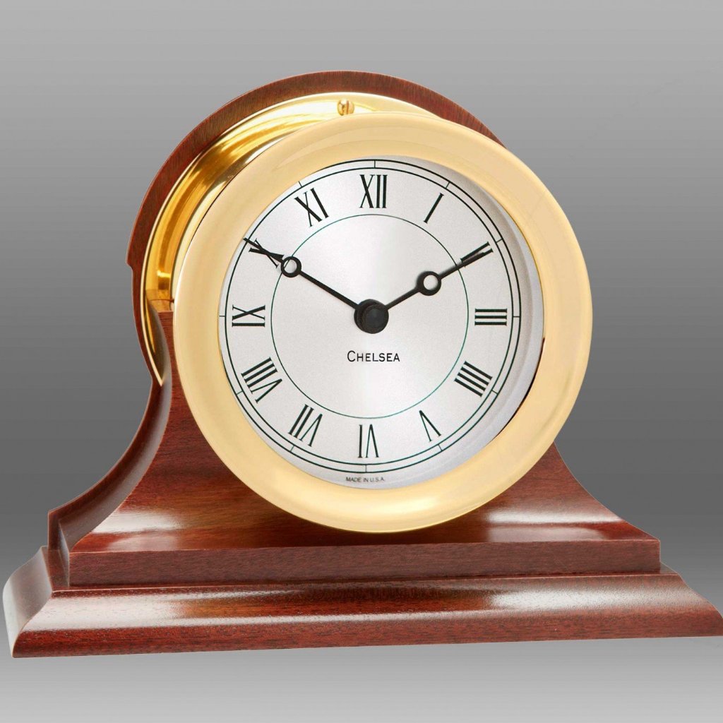 Presidential Clock in Brass