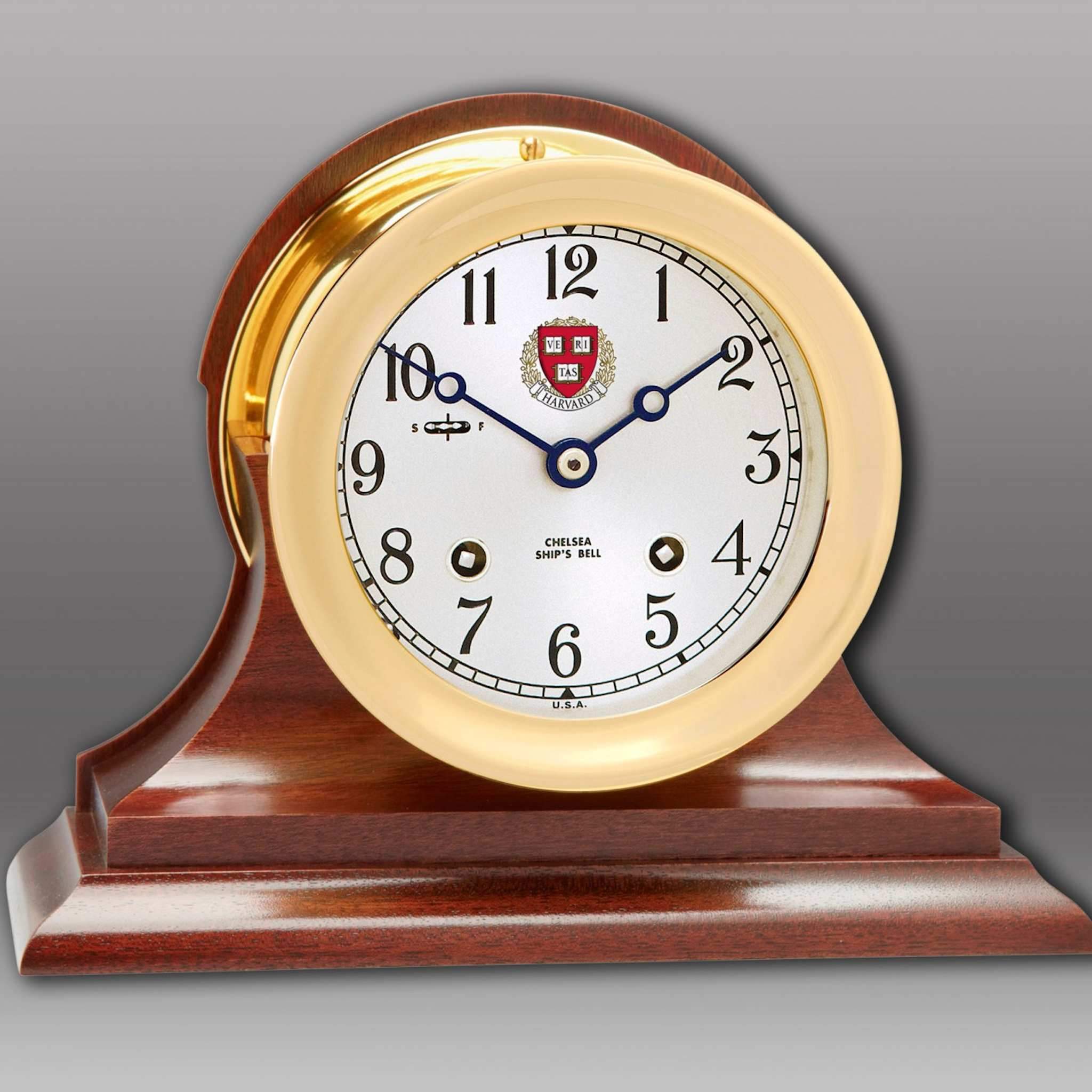 4-1/2" Ship's Bell Clock, Traditional Base