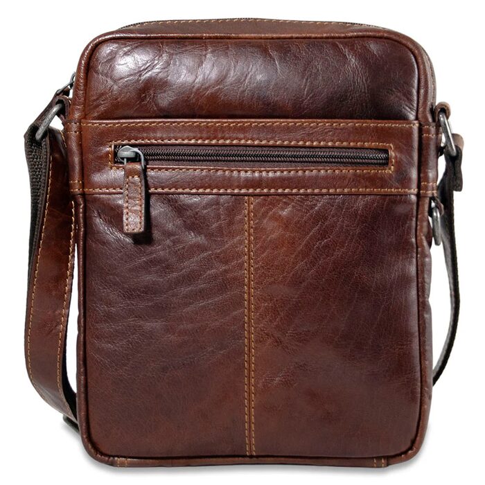 Voyager Leather Slim Zippered Crossbody