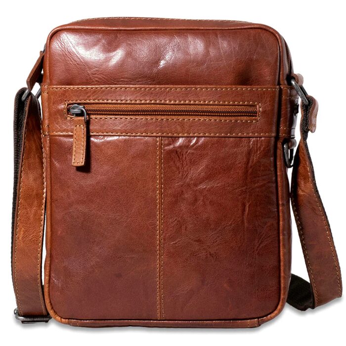 Voyager Leather Slim Zippered Crossbody