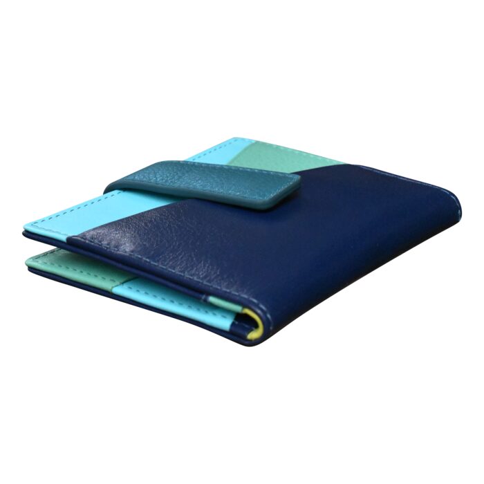 ILI New York Mini Asymmetric Card Wallet Serenity Multicolor