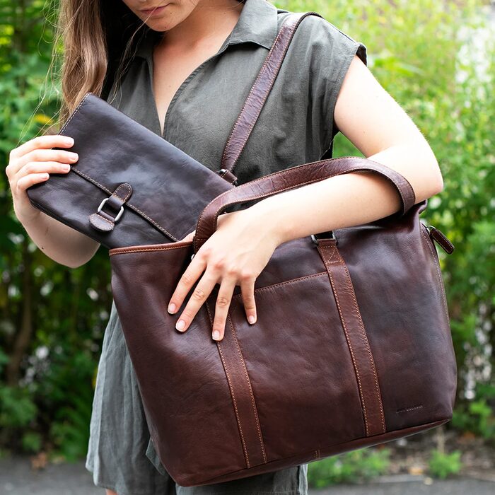 Voyager Leather Shopper Tote