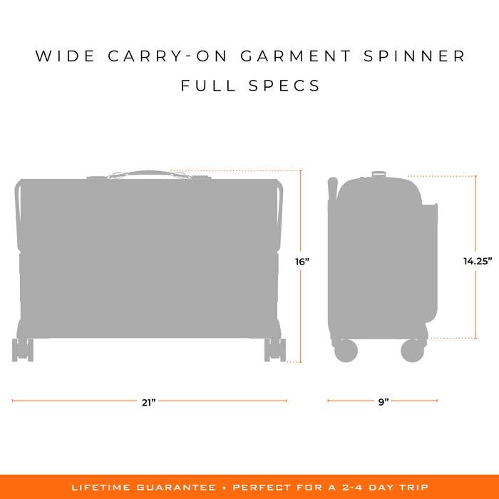 Baseline Wide Carry-on Garment Spinner