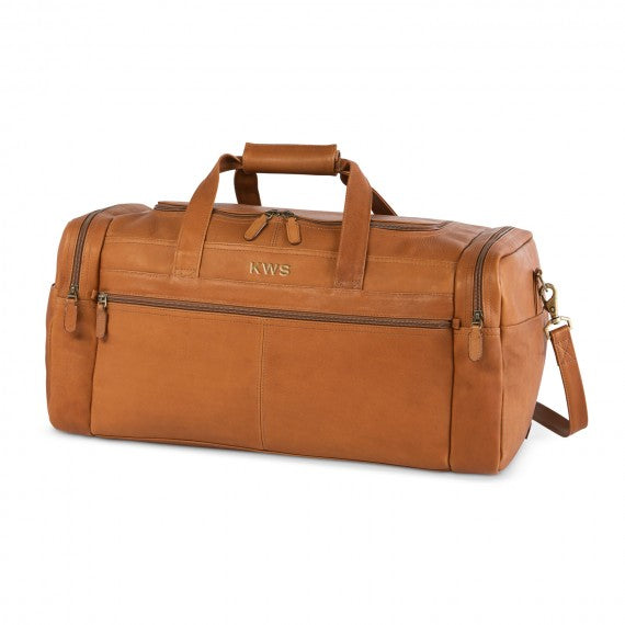 Dorado 21" Multi-Pocket Carry-On Leather Duffel